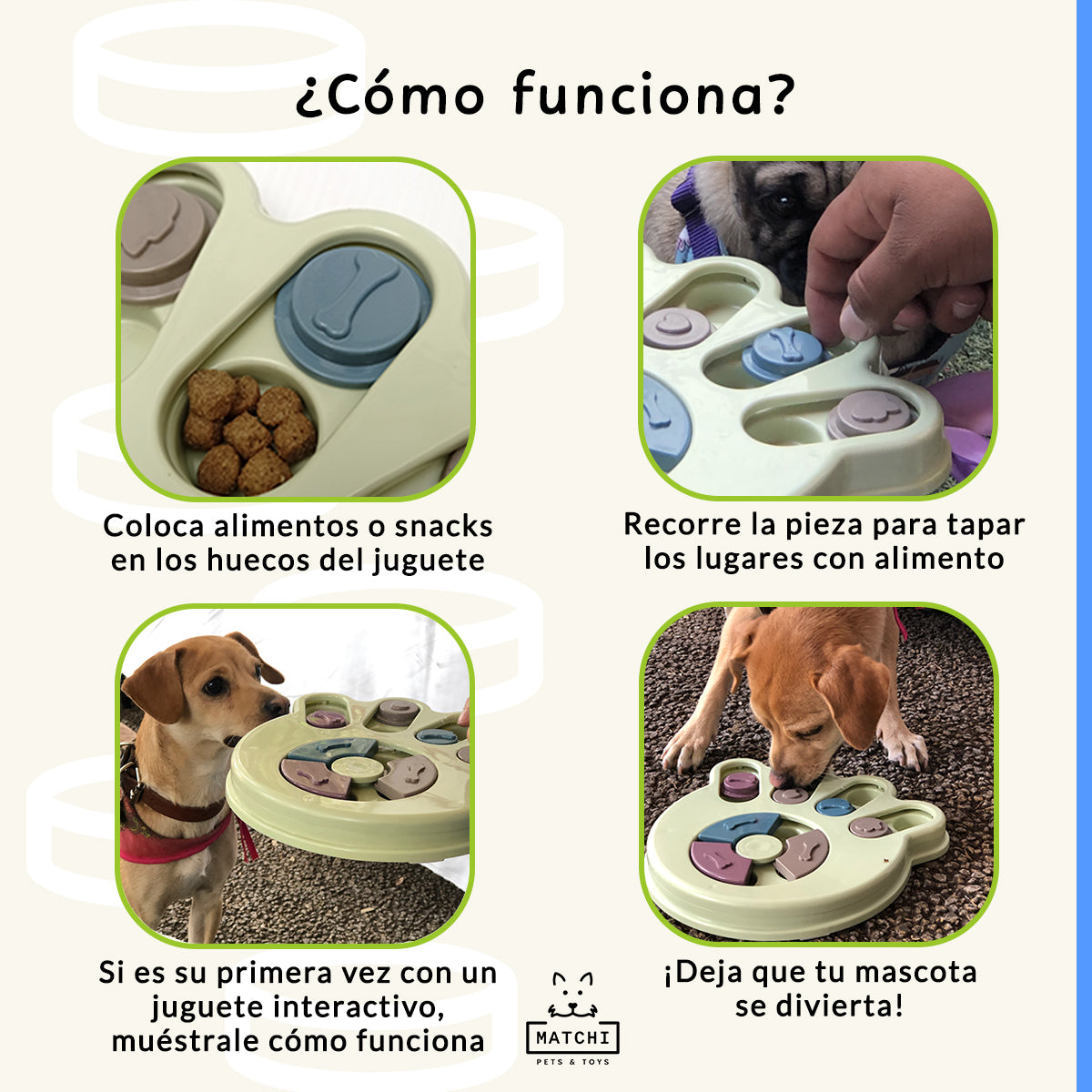 Juguetes interactivos para perros, dispensador de comida lenta, IQ